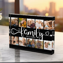 Moderne kraampje voor script voor familie 10 fotoblokken