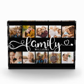 Moderne kraampje voor script voor familie 10 fotoblokken (Voorkant)