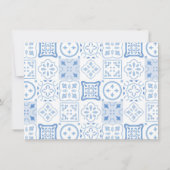 Moderne Krabbel Lemons Mediterrane Bruidsborrel Bedankkaart (Achterkant)