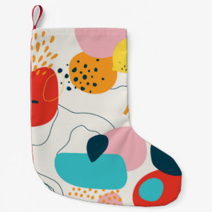 Moderne krabbelachtergrond. Trendy geometric doodl Kleine Kerstsok