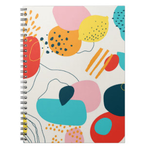Moderne krabbelachtergrond. Trendy geometric doodl Notitieboek