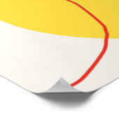 Moderne krabbelachtergrond. Trendy geometric doodl Poster (Hoek)