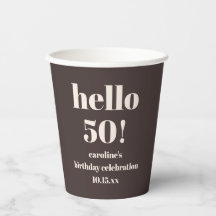 Moderne, Krachtige Aardse Bruine 50ste Verjaardag 