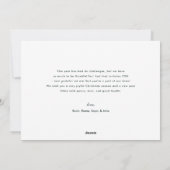 Moderne Krachtige Bloemrijke Prettig Kerstmis Fami Feestdagenkaart (Achterkant)