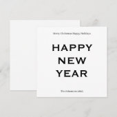 Moderne, Krachtige Kerstkaart | Aangepaste Tekst M (Voorkant / Achterkant)