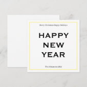Moderne, Krachtige Kerstkaart | Aangepaste Tekst M (Voorkant / Achterkant)