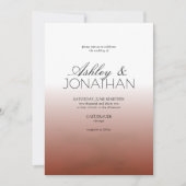 Moderne Krachtige & Minimalistische Trouwfoto Diep Kaart (Voorkant)