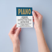 Moderne, krachtige, pianoles flyer (Hand)