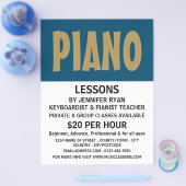 Moderne, krachtige, pianoles flyer (Enkel)