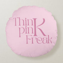 Moderne Krachtige 'Think Pink Freak' Typografie