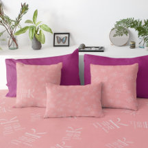 Moderne, Krachtige 'Think Pink' Typografie Patroon