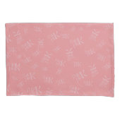 Moderne, Krachtige 'Think Pink' Typografie Patroon Kussensloop (Voorkant)