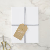 Moderne Kraft De Perfecte Blend Trouwkoffie Cadeaulabel (Met Touw)