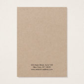 Moderne Kraft Ketting Bracelet-kaart Visitekaartje (Achterkant)