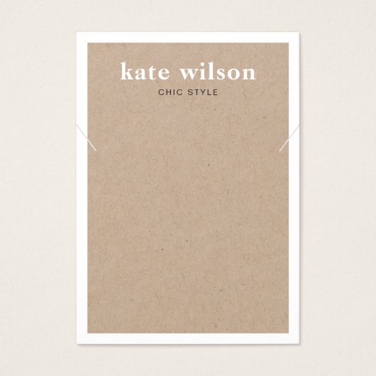 Moderne Kraft Ketting Bracelet-kaart Visitekaartje (Voorkant)