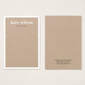 Moderne Kraft Ketting Bracelet-kaart Visitekaartje (Voorkant /achterkant)