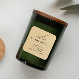 Moderne Kraft Moeder van de Bruidegom Gift Vierkante Sticker