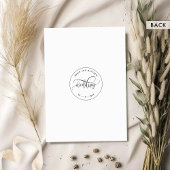 Moderne Kraft rustieke, elegante kalligrafie bruil Kaart