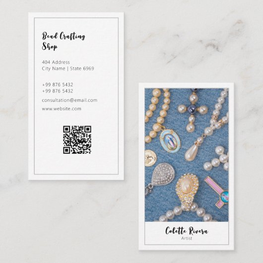 Moderne kraften | Minimalistisch Visitekaartje (Voorkant / Achterkant)