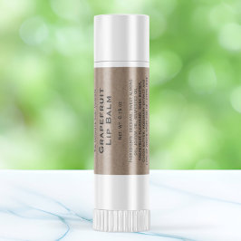 Moderne kraftpapier stijl lippenbalsem tube label