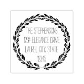 Moderne krans bruiloft of cirkel adres stempel (Design)