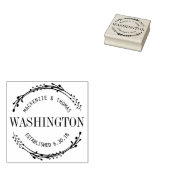 Moderne krans bruiloft stempel (Gestempeld)