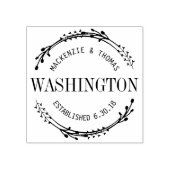 Moderne krans bruiloft stempel (Afrduk)