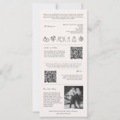 Moderne krant tijdlijn bruiloft programma (Achterkant)