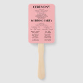 Moderne Krant Trouw Favor Ceremonie Tijdschema Handwaaier (Achterkant)