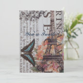 moderne krantendrukker frankrijk Eiffel Tower Pari Kaart (Staand voorkant)