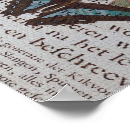 moderne krantendrukker frankrijk Eiffel Tower Pari Poster (Hoek)