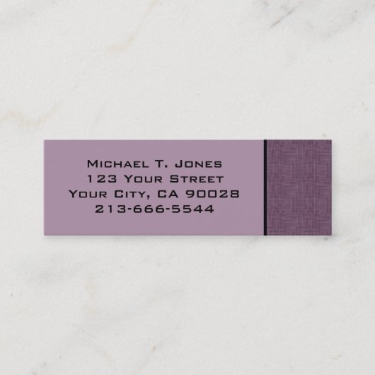 moderne kras mini visitekaartje (Voorkant)