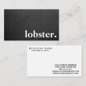 Moderne kreeft. visitekaartje (Voorkant / Achterkant)