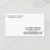Moderne krijt van Chalkboard. Visitekaartje (Achterkant)