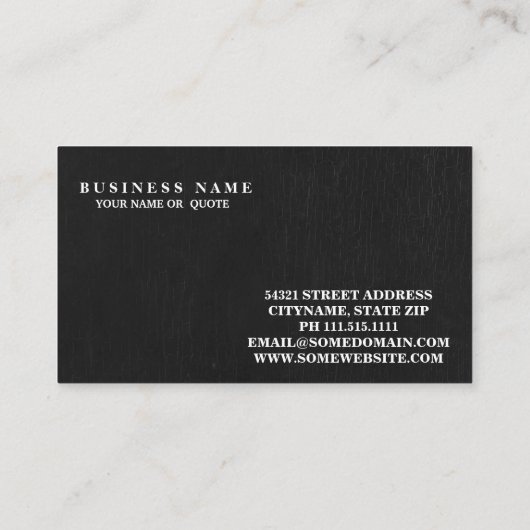 Moderne krijt van Chalkboard. Visitekaartje (Achterkant)