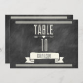 MODERNE KRIJTBOARD TAFELNUMMERS (Voorkant / Achterkant)