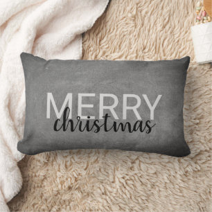 Moderne krijtbord aangepaste Kerstmis script Kussen