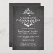 Moderne Krijtbord Versiering Jubileumfeest Kaart (Voorkant / Achterkant)