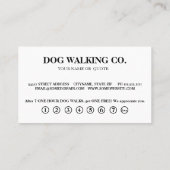 Moderne krijtbordhonden. loyaliteitenkaart visitekaartje (Achterkant)