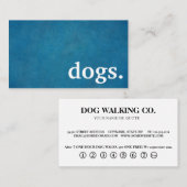 Moderne krijtbordhonden. loyaliteitenkaart visitekaartje (Voorkant / Achterkant)