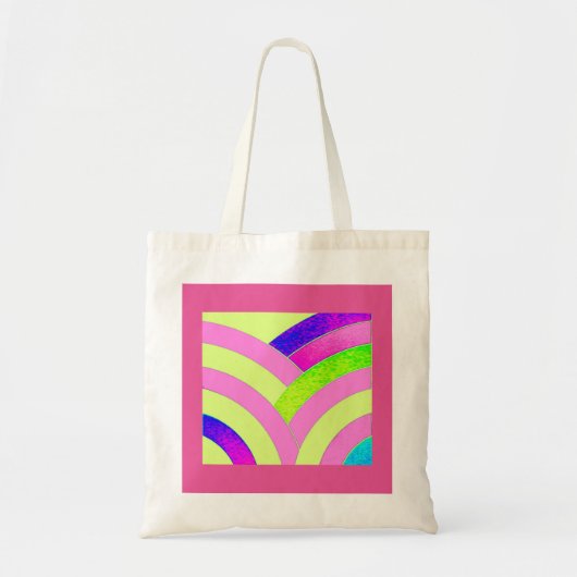 moderne kromme chevron tote bag (Voorkant)