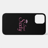Moderne Kroon Sweet Sixty op Zwart Case-Mate iPhone Case (Achterkant (horizontaal))