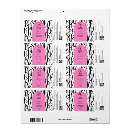 Moderne Kruidenthee Labels (Full Sheet)