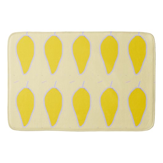 Moderne kruidenvormgeving Bath Mat (Voorkant)