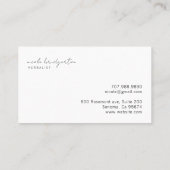 Moderne kruidkundige opknoping gedroogde Planten Visitekaartje (Achterkant)