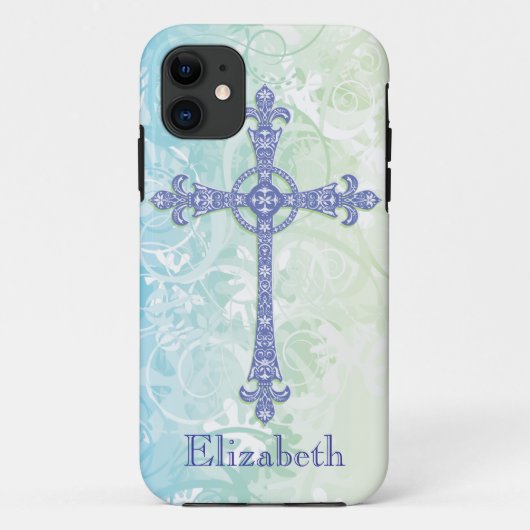 Moderne kruis Iphone 5 hoes (Achterkant)