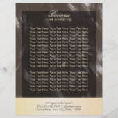 Moderne Krullenhaar Elegante Kapsalon Brochures (Achterkant)