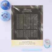 Moderne Krullenhaar Elegante Kapsalon Brochures (Enkel)
