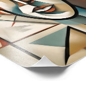 Moderne kubistische portretten Abstracte kunst Foto Afdruk (Hoek)
