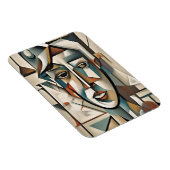 Moderne kubistische portretten Abstracte kunst Magneet (Rechterzijde)